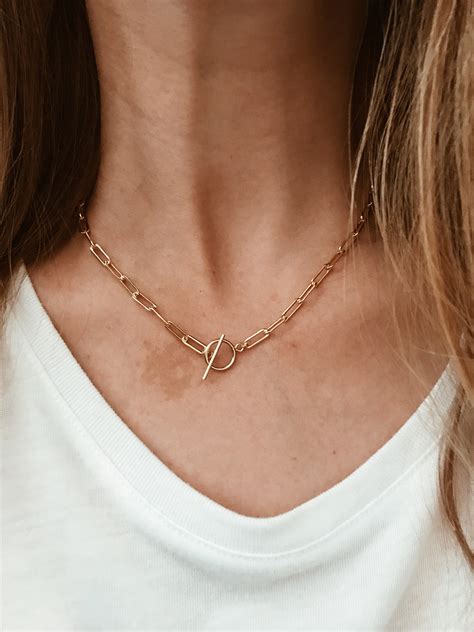 large link chain necklace   gold fill etsy