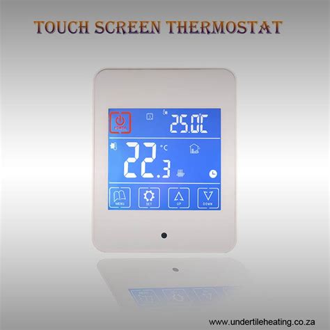 touch screen thermostat white undertile heating