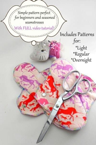 Cloth Menstrual Pad Pattern And Video Tutorial By Vulvalovelovely