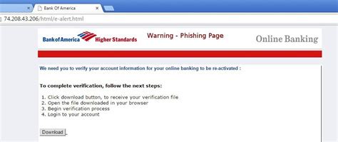 Bank Of America Phishing Scam Alert It Governance Usa Blog