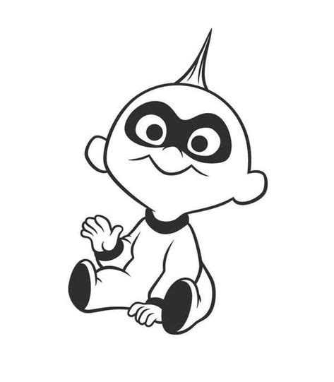 jack jack   incredibles coloring page  print