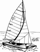 Catamaran Clipart Sailboat Boat Vector Water Svg Drawing Domain Public Sail Cartoon Lake Transparent Ocean Getdrawings Clipground Freeiconspng Ship Icons sketch template