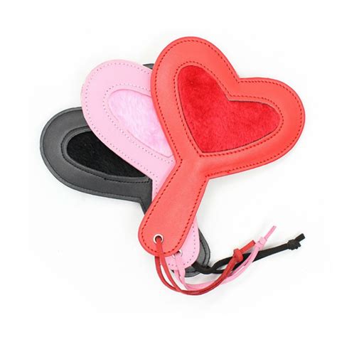 Bdsm Sexy Whip Flogger Heart Shape Sex Flirting Toys Thick Single Layer