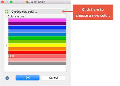 assigning colors  documents