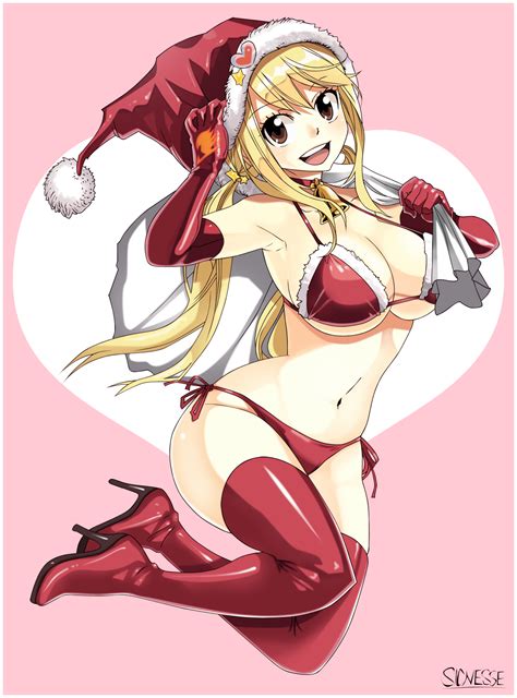 sexy santa lucy sexy hot anime and characters fan art 39143012