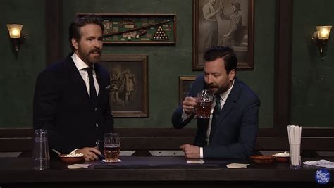 ryan reynolds and jimmy fallon dole out some extremely back handed