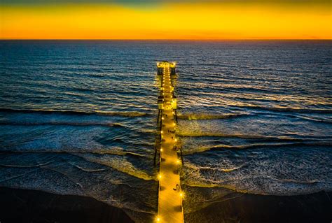 oceanside pier sunset dji mavic  pro drone aerial photography san diego oceanside beach fine