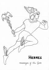 Hermes God Greek Drawing Coloring Mythology Gods Pages Unit Study Grieken Drawings Roman Ancient Choose Board Deviantart sketch template
