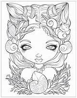 Coloring Book Mermaid Pages Becket Jasmine Griffith Mermaids Books Aquatic Fantasy Cleverpedia Fairy Adventure Beloved Draws Painter Paintings Her sketch template