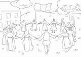 Colorat Mica Unire Hora Unirii Unirea Copii Principatelor Marea Activități Vezi Alege Panou sketch template
