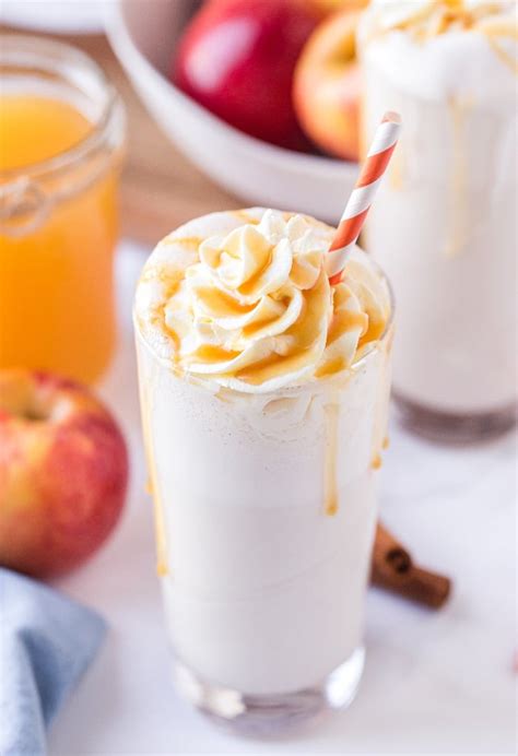 homemade apple milkshake recipe boozy option the foodie affair