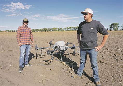 drone sprayer shines  high  hort crops  western producer