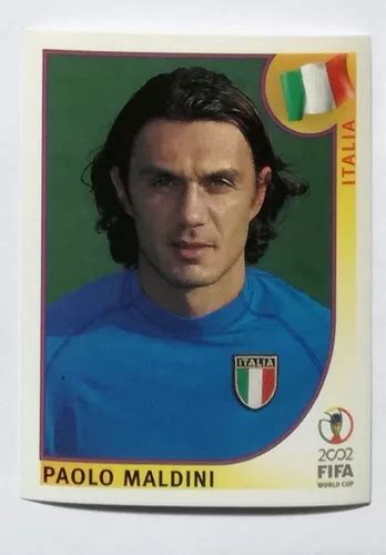 Paolo Maldini Lamina Album Futbol Mundial 2002 Panini Cuotas Sin Interés