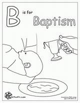 Coloring Baptism Pages Catholic Kids Church Printable Abc Sacraments Symbols Template Baptismal Communion Children Font Preschool Jesus Alphabet Sheets Craft sketch template