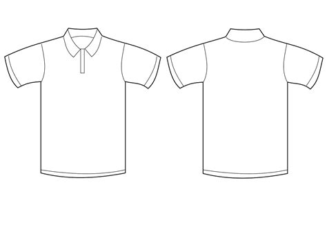 blank polo shirt template clipart  clipart