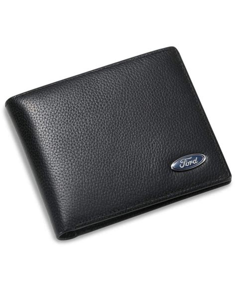 ford bifold wallet   credit card slots  id window genuine