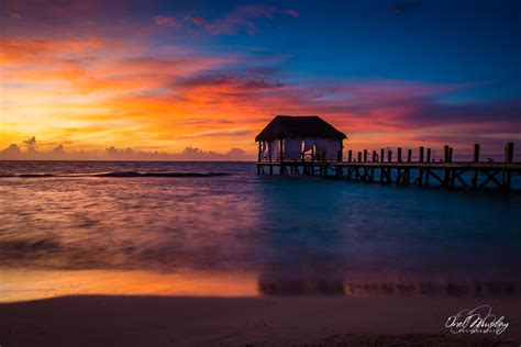 Peaceful Sunrise Playa Del Carmen Quintana Roo Mexico Onel