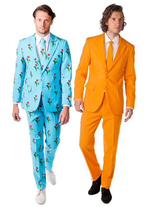 duo kostuum van  orange tulip opposuits vegaoonl
