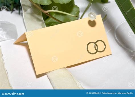 place card stock photo image   wedding decorative