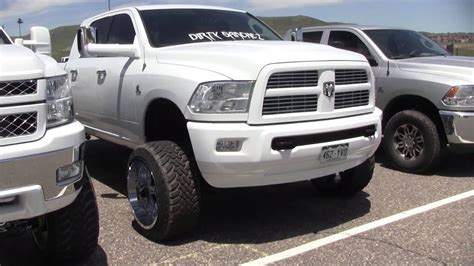 lifted white dodge youtube