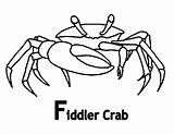 Coloring Crab Blue Pages Getcolorings sketch template