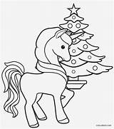 Unicorn Coloring Pages Christmas Cool2bkids sketch template