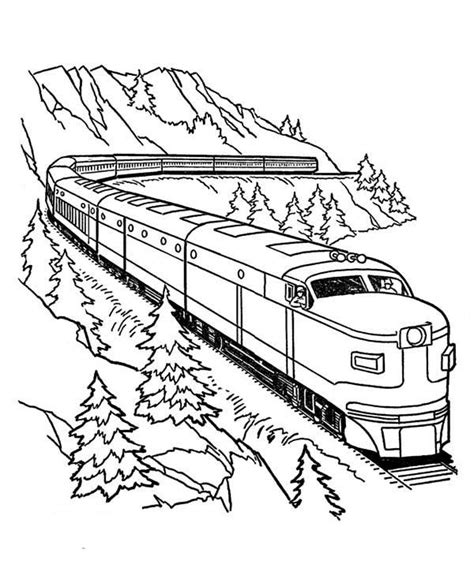 bullet train coloring page  getcoloringscom  printable