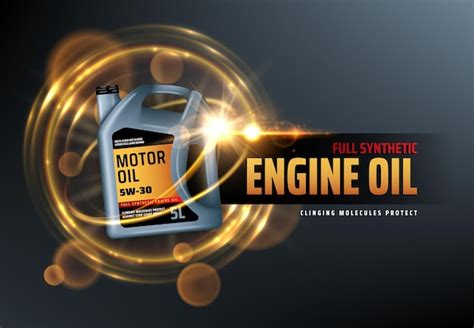 premium vector engine oil canister synthetic motor oils logo