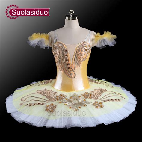 latest sugar plum fairy gold professional ballet tutu girl