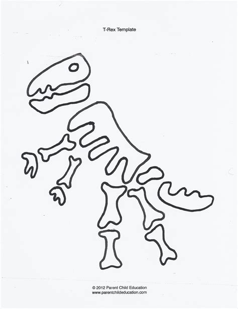 dinosaur templates parent child education dinosaur template