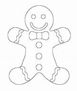 Gingerbread Coloring Cookie Getcolorings Man sketch template