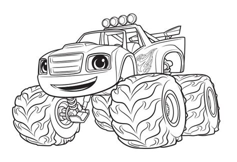 monster machine coloring pages blaze monster truck coloring pages