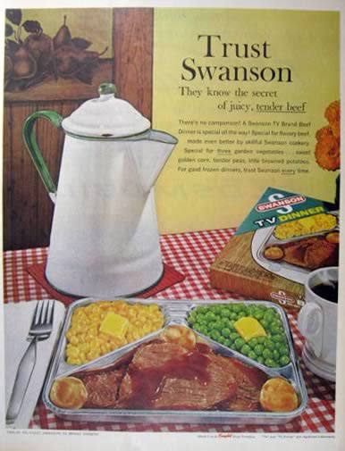 swanson tv dinner ad vintage food ads