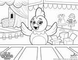 Coops Kids Chica Chicken sketch template