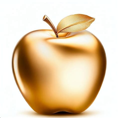 premium ai image gold apple