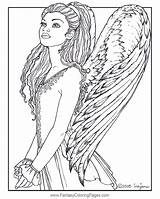 Coloring Angel Pages Fantasy Adults Realistic Ariana Grande Adult Female Printable Angels Color Elf Getcolorings Book Fresh Books Kids Print sketch template