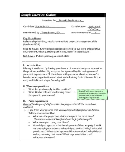 sample outline templates   ms word