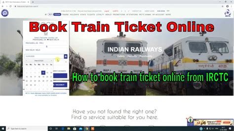 book train ticket online indian railway ticket irctc