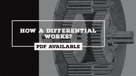 differential functions parts woking advantages disadvantages  applications