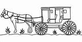 Amish Buggy 2742 sketch template