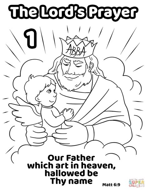 lord  prayer coloring pages  children home sketch coloring page