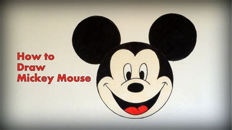 draw mickey mouse easy drawing step  step youtube