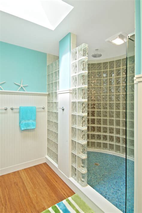 Glass Block Shower Wall And Walk In Designs Nationwide