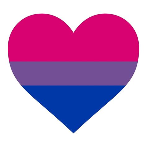 Bisexual Pride Flag Heart Shape Greeting Cards By Seren0 Redbubble