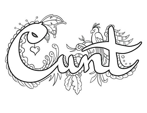curse word coloring pages  getdrawings