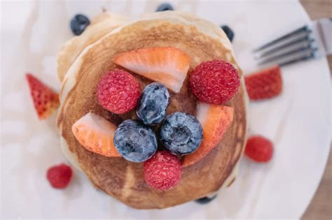 pancakes  fruits  stock photo