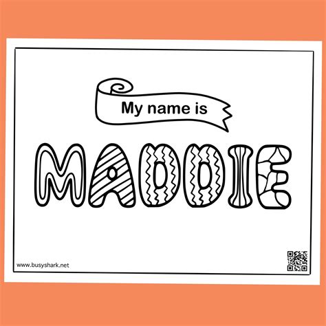 maddie coloring page busy shark