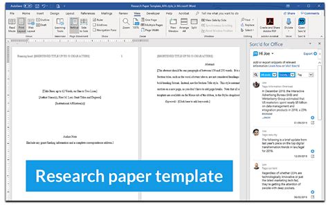 find  research paper template  research  writing app  sorcd