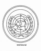 Onu Banderas Bandera Wwii Coloringhome Naciones Unidas Pinto sketch template