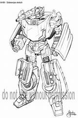 Sideswipe Transformers Adaptation Deviantart Guidoguidi Coloring Concept Pages Comic Drawing Prime Colouring Bumblebee Megatron Sketches Hail Drift Choose Board sketch template